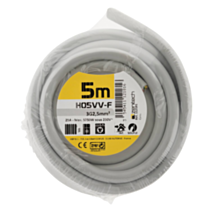 Cable ho5vvf 3x2.5 gris 10m - plasto - INOTECH