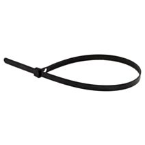 10 colliers réutilisables 7,6 x 370 mm noir - INOTECH