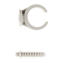 Lot de 10 clips d25 mm avec chevilles zenitech