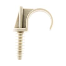 Fixateurs clips cheville tube Ø25mm gris x10 - ZENITECH