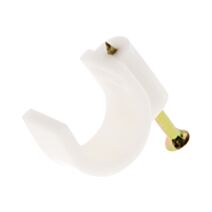 20 attaches plastiques d6 blanc zenitech