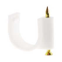 20 attaches plastiques d10 blanc zenitech