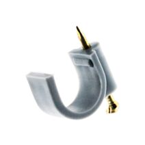 20 attaches plastiques Ø14 mm gris - INOTECH