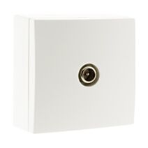 Prise tv Ø9,52 saillie blanc bel'vue - INOTECH