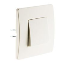 Bouton poussoir bornes auto blanc venus