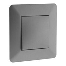 Interrupteur va-et-vient titanium artezo