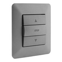 Interrupteur commande volets roulants titanium artezo