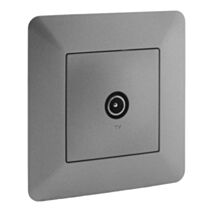Prise tv 9.52mm² titanium artezo