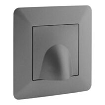 Plaque sortie de câble 16a titanium artezo