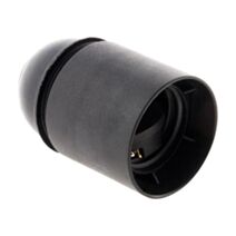 Douille E27 thermoplastique lisse noir - ZENITECH