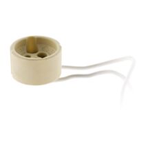 Douille gu10/gz10 plastique blanc 100 watts max - INOTECH