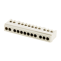 Bornier phase 12 modules gris - INOTECH