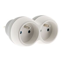 Biplite 2x16A Bolea blanc/gris - ZENITECH