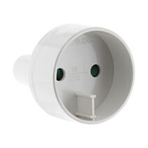 Adaptateur m us / f euro blanc