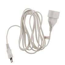 Rallonge électrique ménager HO3VVH2F 6A 2 m blanc - ZENITECH