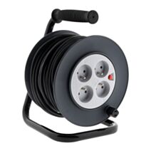 Enrouleur pour bricolage ho5vv-f 4 prises 3g1,5 15m + coupe-circuit- ZENITECH