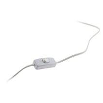 Cordon avec interrupteur pour luminaire 1,5m blanc - ZENITECH