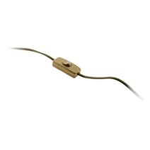 Cordon avec interrupteur pour luminaire 1,5m or - ZENITECH