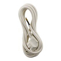 Cordon d'alimentation avec prise 16a 3g1,5 2m blanc - ZENITECH