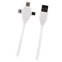CORDON TEL USB UNIVERSEL BLANC 1,80M