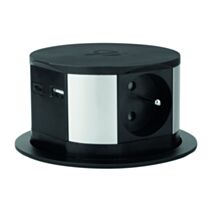 Bloc escamotable 3 prises 16a + 2 USB