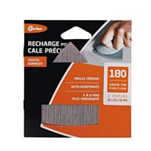 Recharge 3 patins maille céramic 93x93x93mm grain fin 180 - GERLON