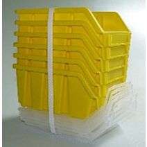 Lot de 6 Ergobox jaune GERLON 1 litre