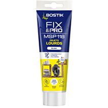 Colle mastic Fix&Pro MSP 118 objets lourds 150ml blanc - BOSTIK