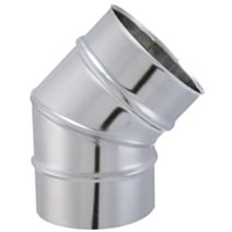 Coude secteur 45° tyral Inox 304 Ø139mm - JONCOUX