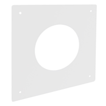 Plaque propreté 400x400mm noire Ø80mm - JONCOUX