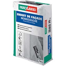 Enduit façade monocouche blanc naturel G00 25kg - PAREXLANKO