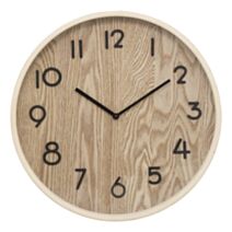 Horloge Ivana Beige Bois ⌀38cm- ATMOSPHERA