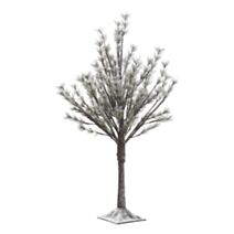 Arbre intérieur lumineux enneigé Ø40x90cm
