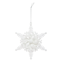 Décoration de Noël Etoile Deco blanc 14cm - FEERIC