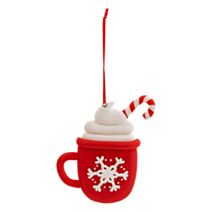 Décoration de Noël Tasse Gourmande Suspendue 11cm - FEERIC