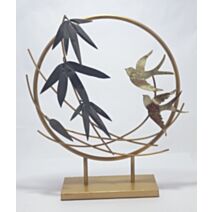 Objet oiseau en métal H36 cm - ATMOSPHERA