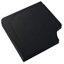 Dalle Stacio ciment 38x38x5cm noir pour parasol décentré - HESPERIDE