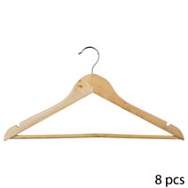 Cintre bois x8 naturel - 5 FIVE SIMPLY SMART