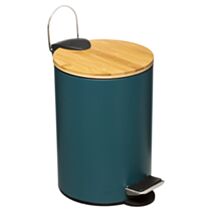Poubelle à pédale Modern 3 L bleu pétrole - FIVES