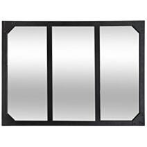 Miroir Rectangle Lola Noir métal 54x74cm