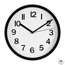 Horloge Loly Noir Plastique ⌀22cm