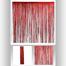 Lametta droit 50x50 rouge 300brins