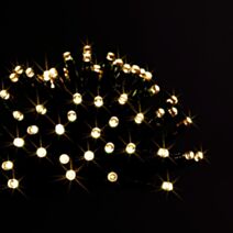 Guirlande intérieure 100 led solaire blanc chaud