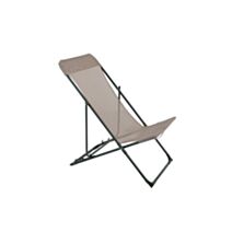Chilienne en acier gris foncé/texaline taupe