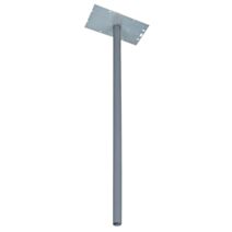 Pied boîte aux lettres acier galvanisé gris 40x115cm anthracite - BURG-WACHTER