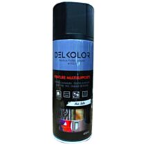 Peinture aérosol professionnelle Noir satin 400ml - DELKOLOR