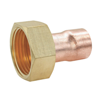 Raccord 2 Piéces droit cuivre Ø12 / écrou 15/21