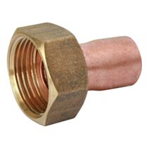 Raccord 2 Piéces droit cuivre Ø22 / écrou 20/27 
