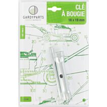 Clé à bougie d'allumage 16x19mm L.110mm - F1 DISTRIBUTION