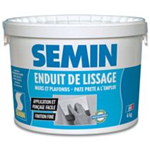 Enduit de lissage intérieur en pâte 4 kg - SEMIN